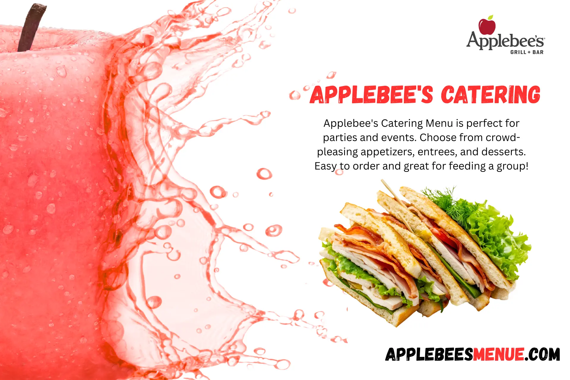Applebee's Catering Menu