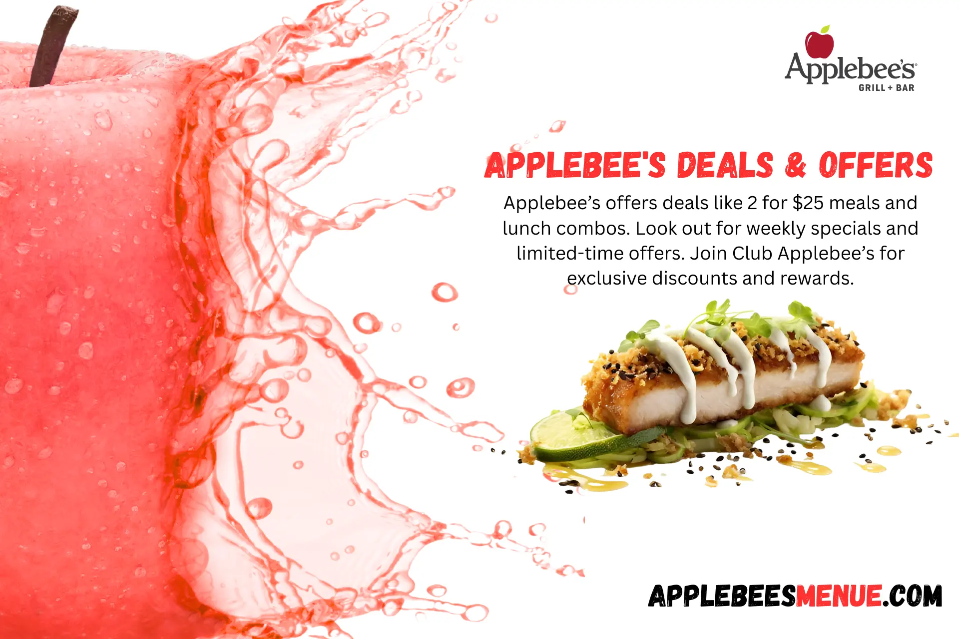 Get Exclusive Applebee's Deals and Offers and More Applebee's Deals & Offers